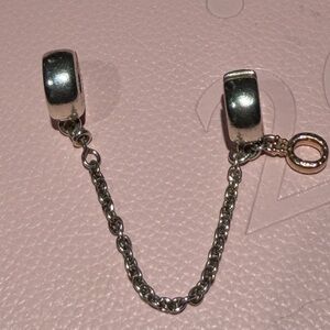 Pandora Silver and  Rose Gold  safety Chain
